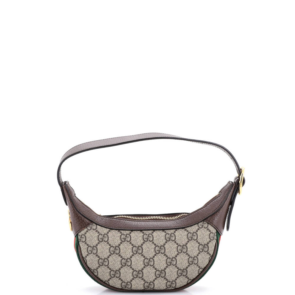 Gucci Ophidia Half Moon Bag Gg Coated #259102G14B